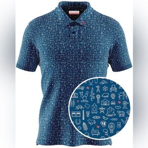 Fore Fathers Navy Iconic Men's polo